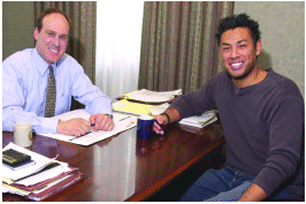 (PHOTO OF TODD SCHEUB & JOE GONZALEZ)