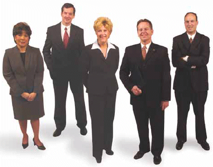 (PHOTO OF CATHY GONZALEZ, DAN MOSER, CARLA HOUCK, ROD GROVE, TODD SCHEUB)